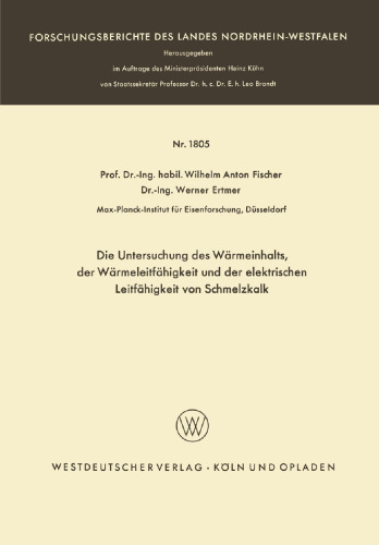 ﻿بررسی محتوای حرارتی، هدایت حرارتی و هدایت الکتریکی آهک ذوب شده