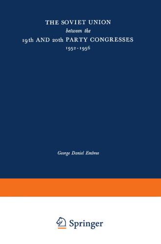 اتحاد جماهیر شوروی بین 19 و 20 کنگره حزب ، 1952– 1956