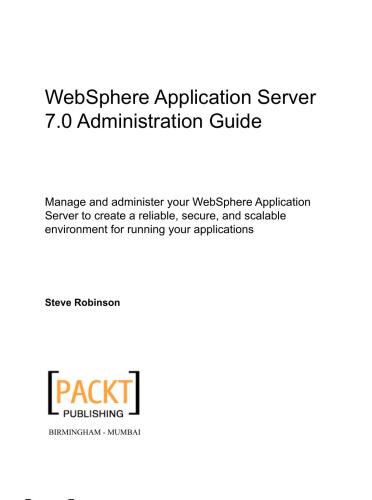 ﻿راهنمای مدیریت WebSphere Application Server 7.0