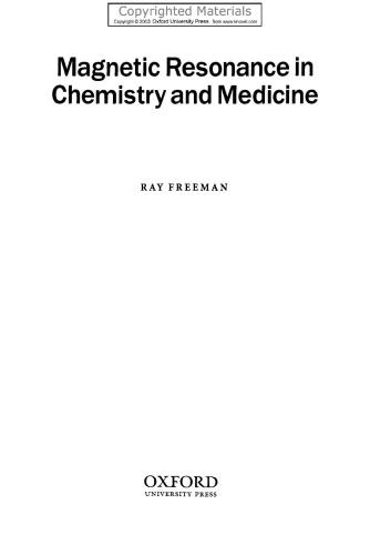 ﻿تشدید مغناطیسی در شیمی و پزشکی