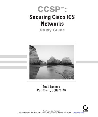 ﻿CCSP: راهنمای مطالعه شبکه های سیسکو IOS امن