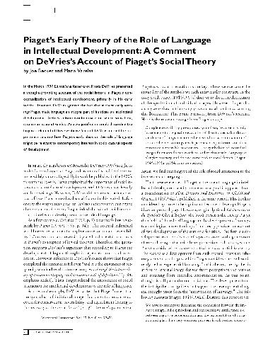 ﻿نظریه پیاژه در مورد زبان