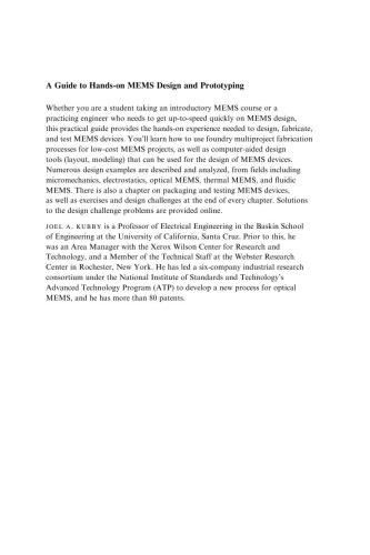 ﻿راهنمای طراحی و نمونه سازی عملی MEMS