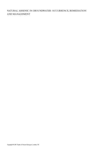 ﻿آرسنیک طبیعی در آب های زیرزمینی: مجموعه مقالات کارگاه آموزشی پیش از کنگره 