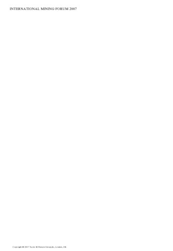 ﻿جنبه های فنی، تکنولوژیکی و اقتصادی استخراج زغال سنگ نازک، انجمن بین المللی معدن، 2007: مجموعه مقالات هشتمین مجمع بین المللی معدن 2007 کراکوف - Szczyrk - Wieliczka، لهستان، فوریه 2007