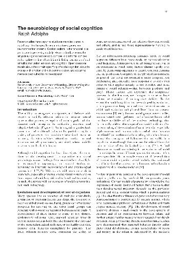 نظريه فعلي در علوم نورولوژي. 231-239 - نوروبیولوژی شناخت اجتماعی - رالف آدولف