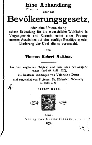 ﻿رساله ای درباره قانون جمعیت جلد 1 + جلد 2