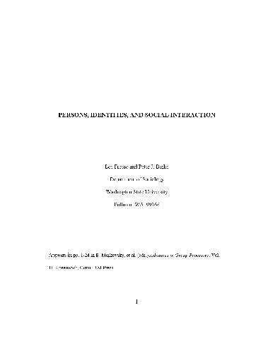 ﻿افراد، هویت ها و تعامل اجتماعی