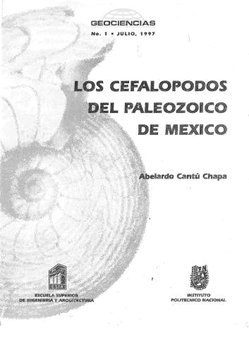﻿Los cephalopodos del Paleozoico de Mexico