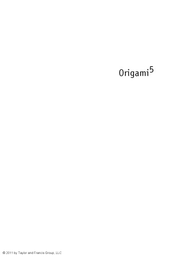 اوریگامی 5: پنجمین نشست بین المللی علوم ، ریاضیات و آموزش اریگامی