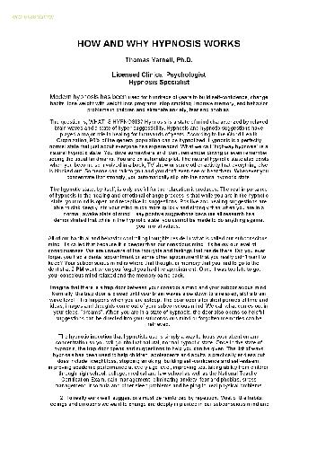 ﻿چگونه و چرا هیپنوتیزم کار می کند