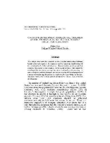 ﻿رشد شناختی در کودکان دوزبانه