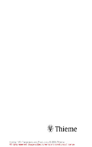 پارامترهای MRI و موقعیت