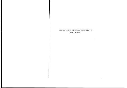 ﻿انتقاد ارسطو از فلسفه قبل از حکومت