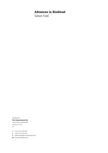 پیشرفت در بیودیزل