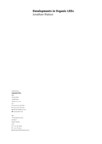 ﻿پیشرفت در ال ای دی های ارگانیک