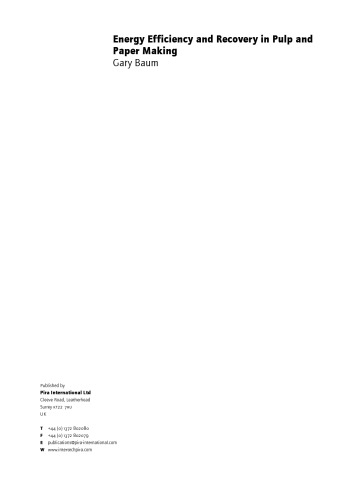 ﻿بهره وری انرژی و بازیابی در خمیر و کاغذ سازی