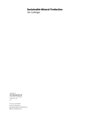 ﻿تولید پایدار مواد معدنی