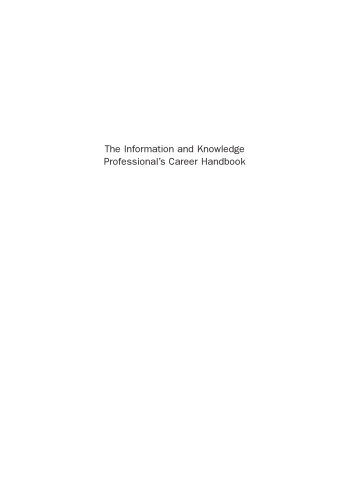 ﻿کتاب راهنمای شغلی حرفه ای اطلاعات و دانش. موفقیت خود را تعریف و ایجاد کنید