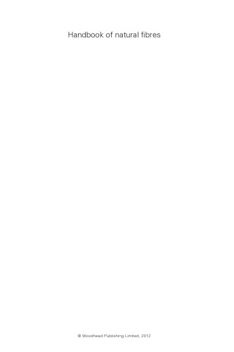 کتاب الیاف طبیعی. پردازش و برنامه های کاربردی