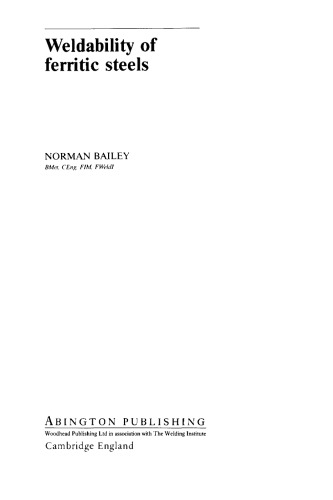 ﻿قابلیت جوشکاری فولادهای فریتی