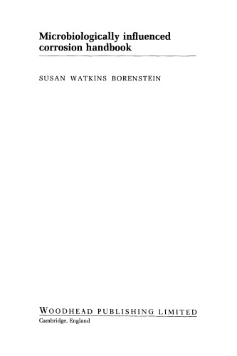 ﻿کتاب میکروبیولوژیکی تحت تأثیر خوردگی