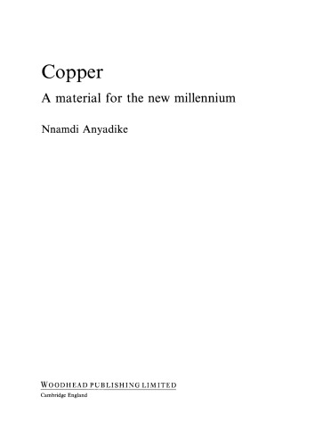 ﻿فلز مس. ماده ای برای هزاره جدید