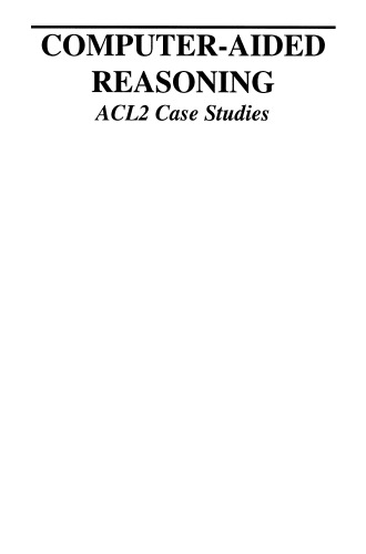 استدلال های کامپیوتری: مطالعات موردی ACL2