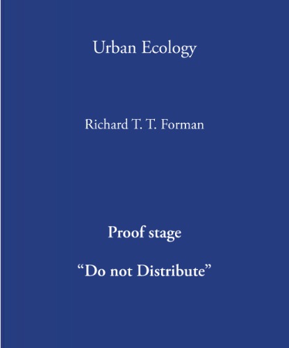 ﻿بوم شناسی شهری: علم شهرها