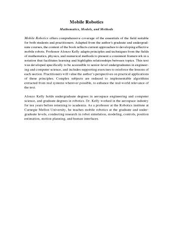 ﻿رباتیک موبایل: ریاضیات، مدل‌ها و روش‌ها