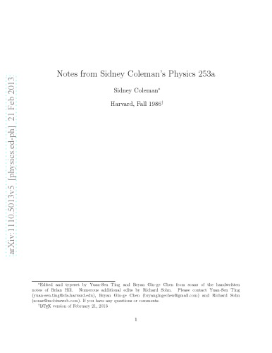 فیزیک 253a: مکانیک کوانتومی نسبی