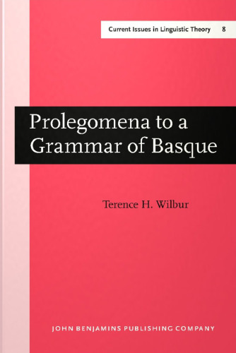 ﻿Prolegomena به دستور زبان باسکی