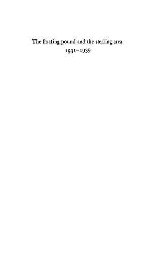 ﻿پوند شناور و منطقه استرلینگ: 1931-1939