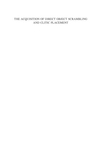 ﻿دستیابی به تقلب مستقیم شیء و قرار دادن کلیتیک: نحو و عمل شناسی