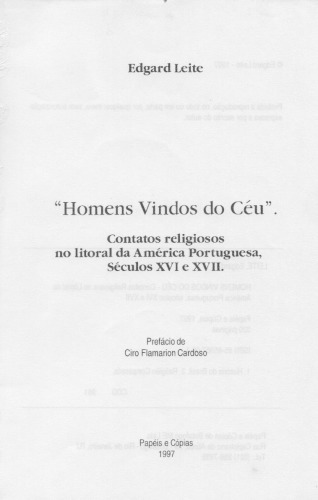 ﻿مردانی از بهشت: تماس های مذهبی در سواحل آمریکای پرتغالی، قرن 16 و 17