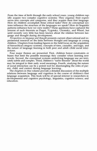 چشم انداز زبان و اندیشه: روابط متقابل در توسعه