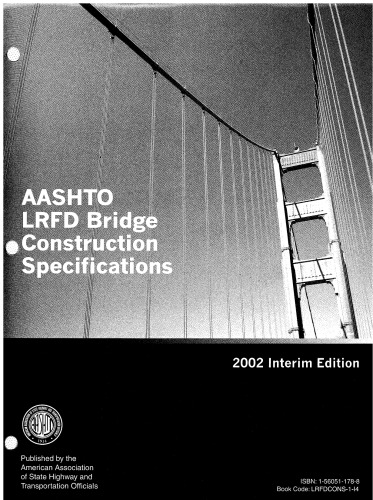 مشخصات ساخت AASHTO LRFD Bridge با نسخه های موقت 2010 و 2011