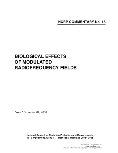 ﻿اثرات بیولوژیکی میدان های فرکانس رادیویی مدوله شده