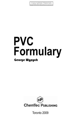 ﻿فرمول PVC