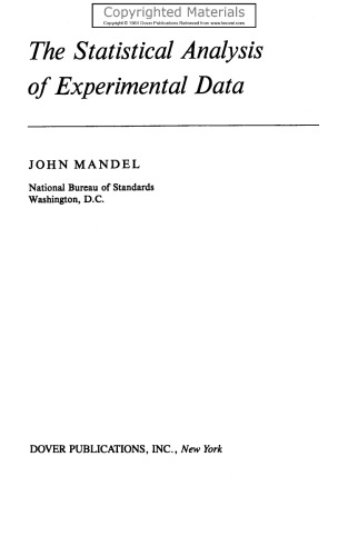 ﻿تجزیه و تحلیل آماری داده های تجربی