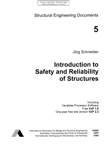 ﻿اسناد مهندسی سازه - مقدمه ای بر ایمنی و قابلیت اطمینان سازه ها