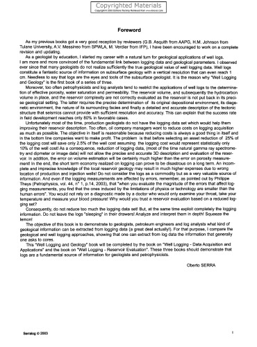 ﻿چاه نگاری و زمین شناسی