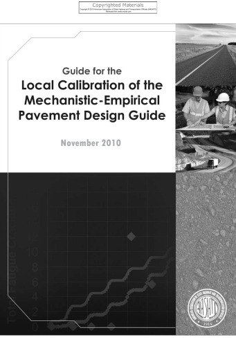 راهنمای کالیبراسیون محلی راهنمای طراحی روسازی مکانیکی - تجربی