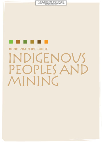 راهنمای عملی خوب - مردم بومی و معدن