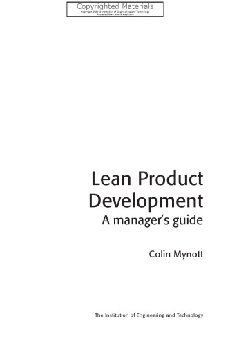 Lean Product Development - A Manager’s Guide
