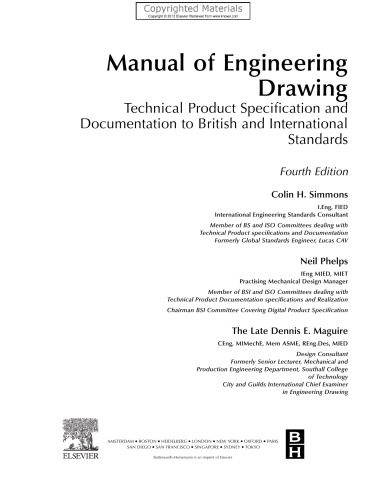 ﻿کتابچه راهنمای نقشه کشی مهندسی: مشخصات فنی محصول و مستندات مطابق با استانداردهای بریتانیا و بین المللی