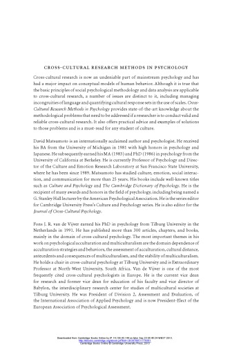 روش های تحقیق متقابل فرهنگی در روانشناسی