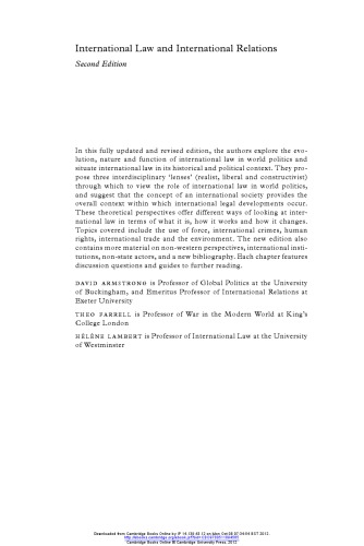 حقوق بین الملل و روابط بین الملل