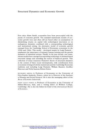 ﻿پویایی ساختاری و رشد اقتصادی