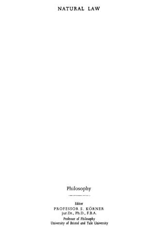حقوق طبیعی: مقدمه ای بر فلسفه حقوقی